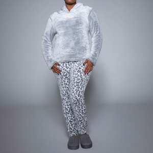 Hooded Plain And Printed Pyjamas