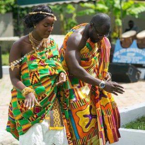 Ghanaian Couple Traditional Attire
